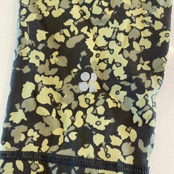 Sweaty Betty Power 7/8 Length Leggings Green Floral Size XS - Picture 6 of 10